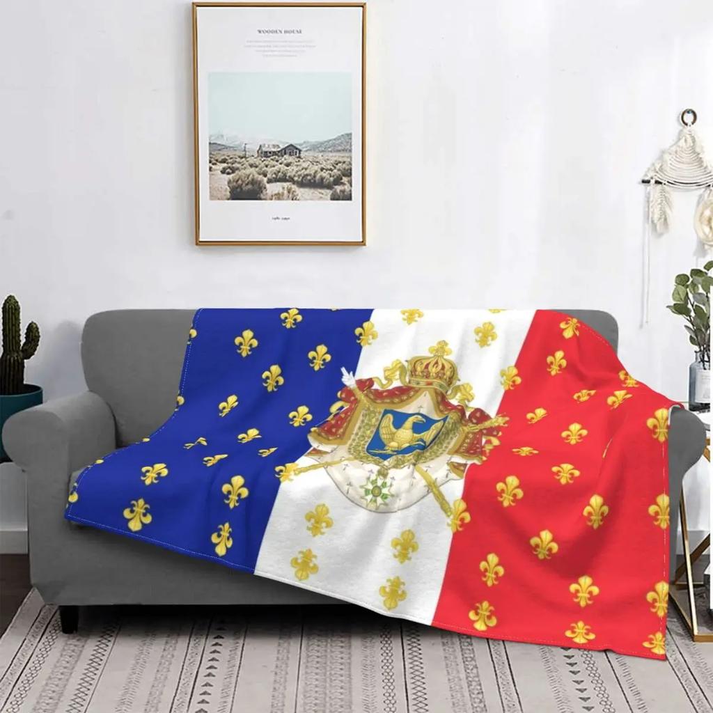 Napoleonic French 85th Regimental Flag REMASTERED Blanket Warm Fleece Soft Flannel Throw Blankets for Bed Couch Home Decor Gifts