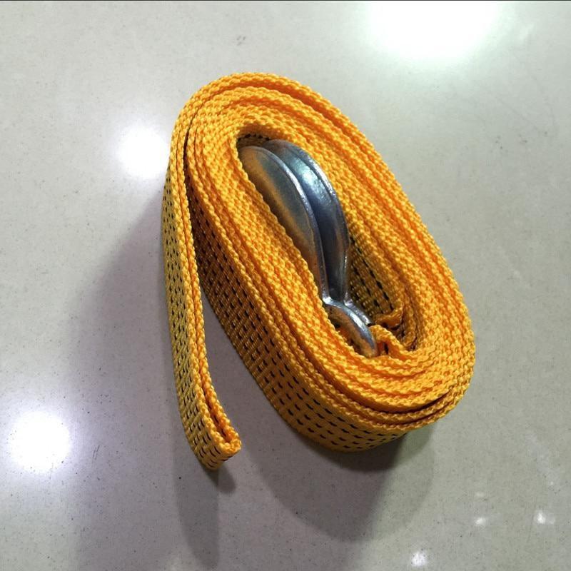 Correa de remolque Universal para coche, cuerda de remolque resistente de 3M, alta resistencia con ganchos de seguridad
