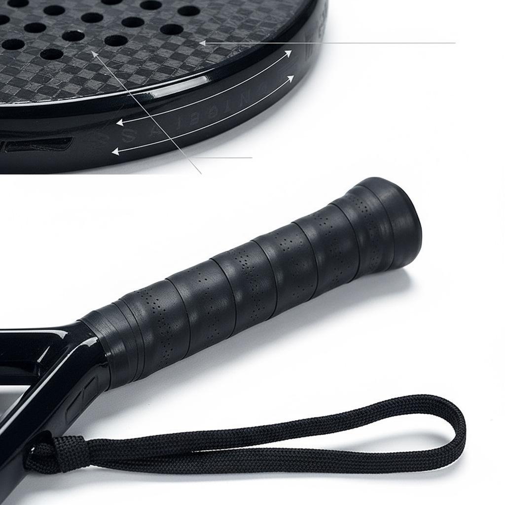 12K Plate Tennis Racket Cage Beach Racket Padel Racket Drop Type