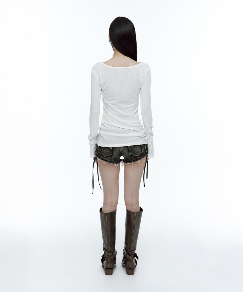 ROUGHNECK Crossline Slim Top White