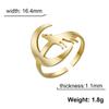 Cazador Wolf On the Moon Open Women's Ring Animal Couple Rings Party Birthday Gift Stainless Steel Jewelry 2026 Wholesale New