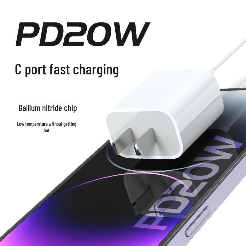 MFi Certified 20W USB-C Charger for Apple Phones - Mini Fast Charge, Low Heat