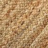 Living Room Rug In Hand-braided Jute Natural Lines 300x400