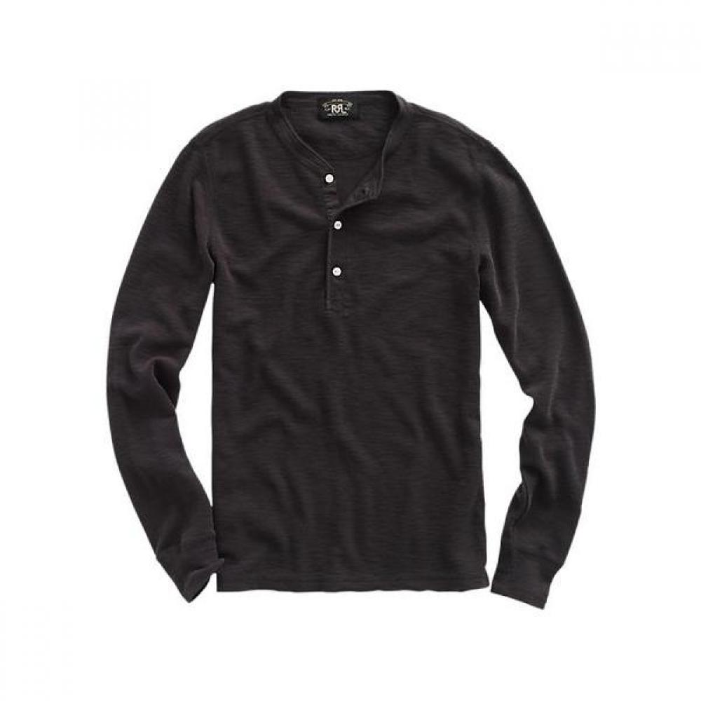 Рубашка-henley с вафельной вязкой Rrl Mnrrkni16820002001 S