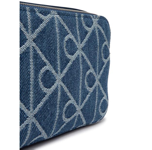 Taška Calvin Klein Emblem Aop Denim Camera Bag