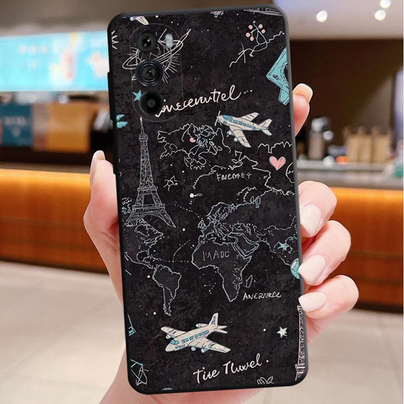 Cute Airplane Phone Case For Motorola Edge 60 50 40 Pro 60 50 40 30 Ultra Neo Fusion Moto G Play G Stylus G Carcasas