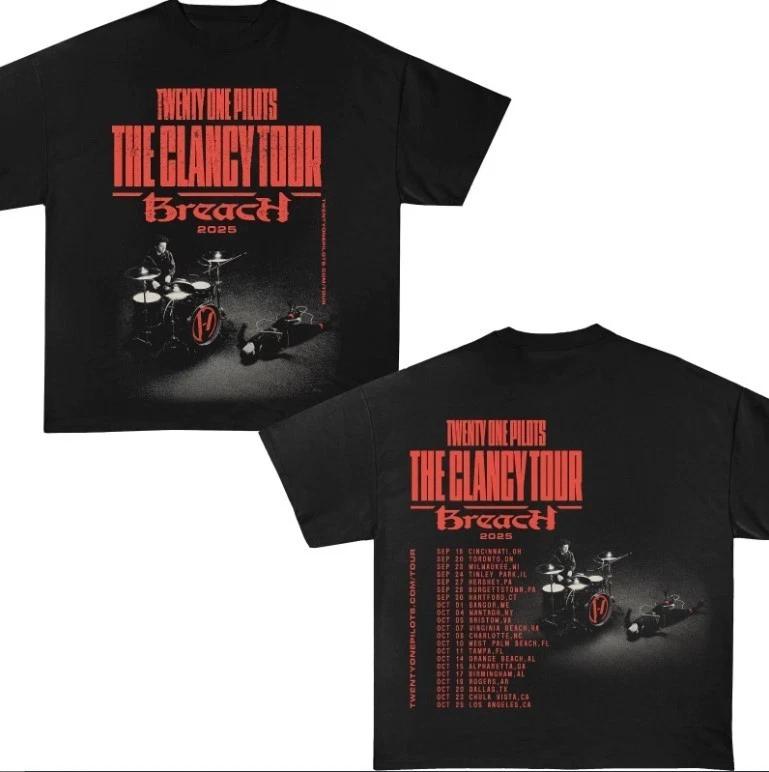 Twenty One Pilots Tshirt Breach Tour 2025 Unisex Graphic Tshirt S5XL Unisex T-Shirt S