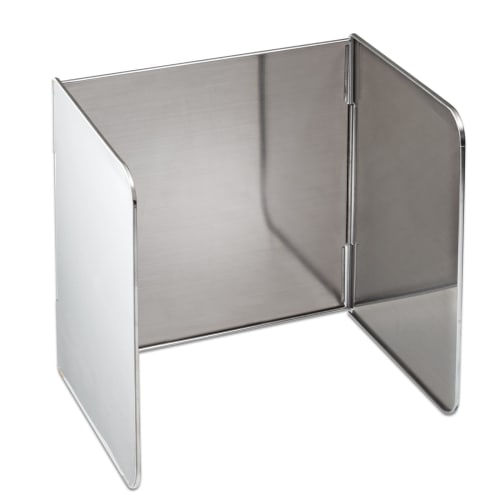 Comolife All-Stainless Steel Oil Splash Guard, 3-Sided, 32cm Tall, Oil Guard, Stovetop/Range Guard, Dishwasher Safe