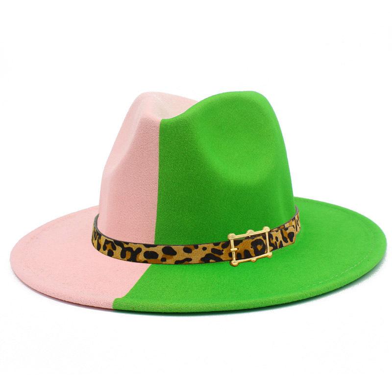 New Double-color Autumn and Winter Thermal Top Hat, Men's and Women's Woolen British Style Jazz Hat, Fashionable and Personalized Gentleman's Hat