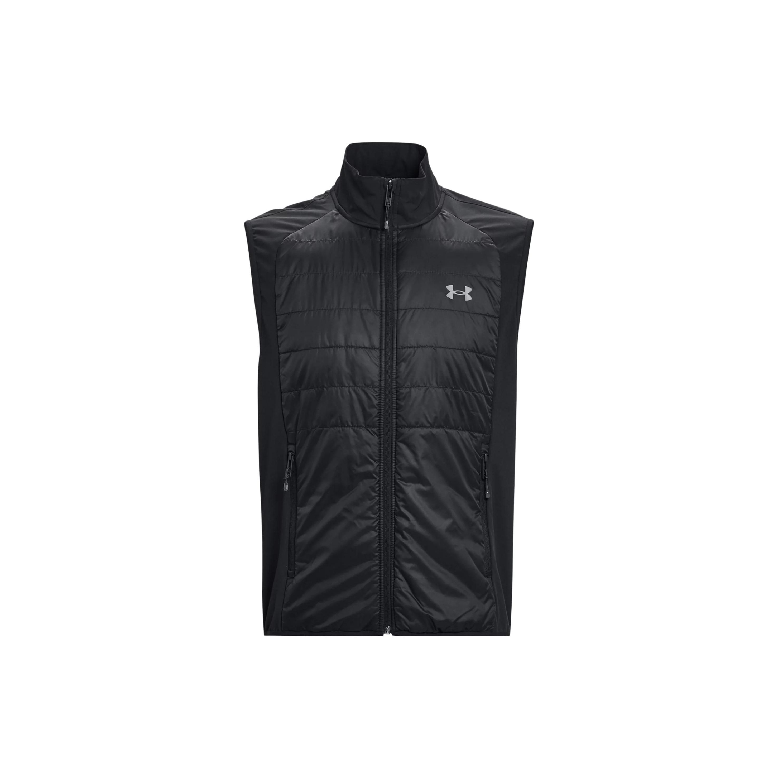 

Under Armour Жилет Active Hybrid, водонепроницаемый, дышащий, с воротником-стойкой, мужской, черный 1378505-001 XL