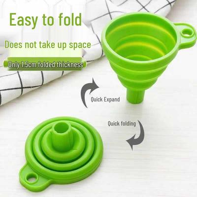 In-Stock Mini Silicone Collapsible Funnel for Oil & Wine