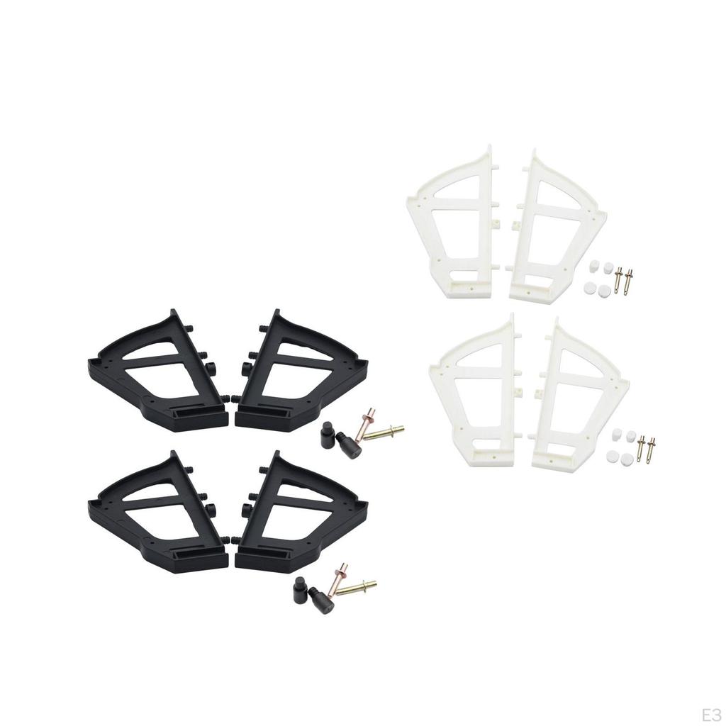 4 Pieces Hinges Shoes Drawer Hinge Turning Rack Accessories Household Flipping Frame