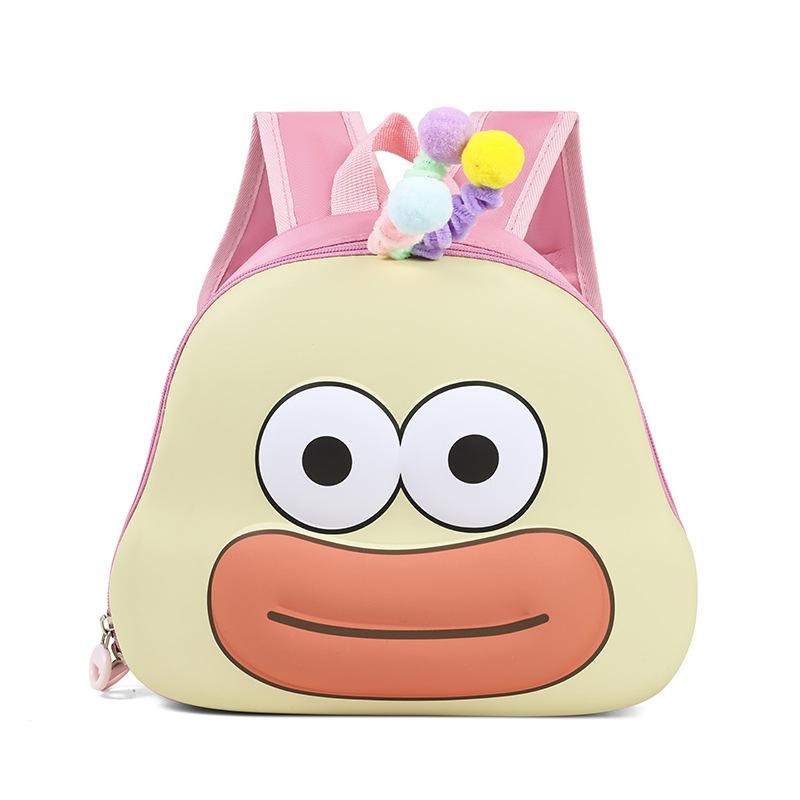 Ugly Cute Funny Sausage Mouth Boys And Girls Backpack Kindergarten Baby Schoolbag Children'S Backpack