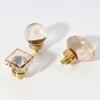 8062 Brass Crystal Egg-Shaped Drawer Pull Knob Cabinet Furniture Wardrobe Luxury Door Handle