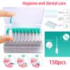 150Pcs Interdental Brush Soft Rubber Teeth Cleaning Tools Dental Care Oral Hygiene Between Teeth Toothbrush