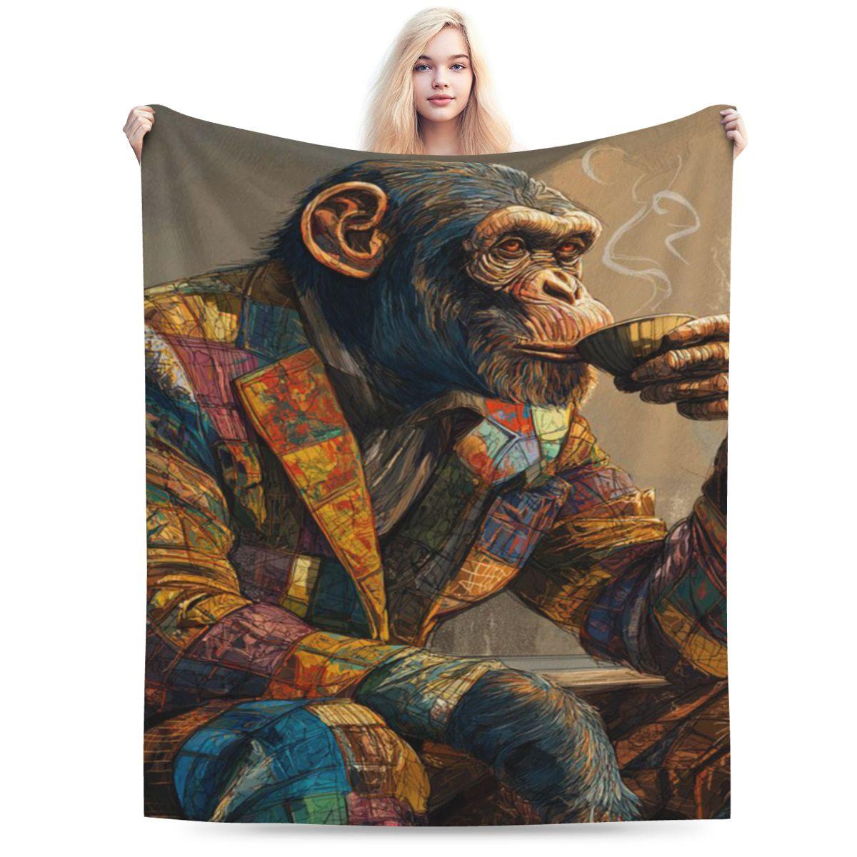 

Coffee Chimp PAIV Custom Comfortable Gift An UltraSoft Micro Fleece Blanket 75x100cm 30x40in