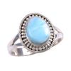 Šperkový prsteň Natural Republic Larimar Gemstone 925 Sterling Silver Veľkosť 7,5 z0d83