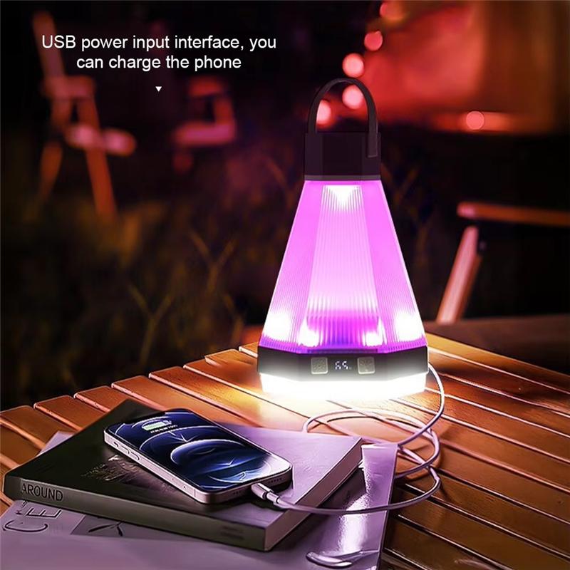 AAAF Rechargeable LED Camping Light,Outdoor Hanging Atmosphere Lamp With Adjustable Brightness,Ideal For Camping Use