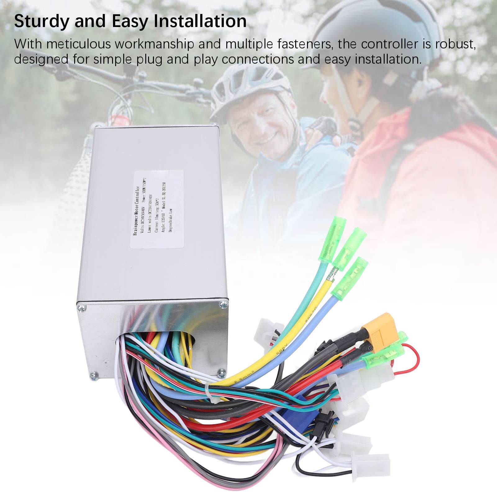 500W 750W 36V 48V 60V Dual Drive Motor Controller Aluminum Alloy Electric Scooter Speed Controller Accessory for Replacement