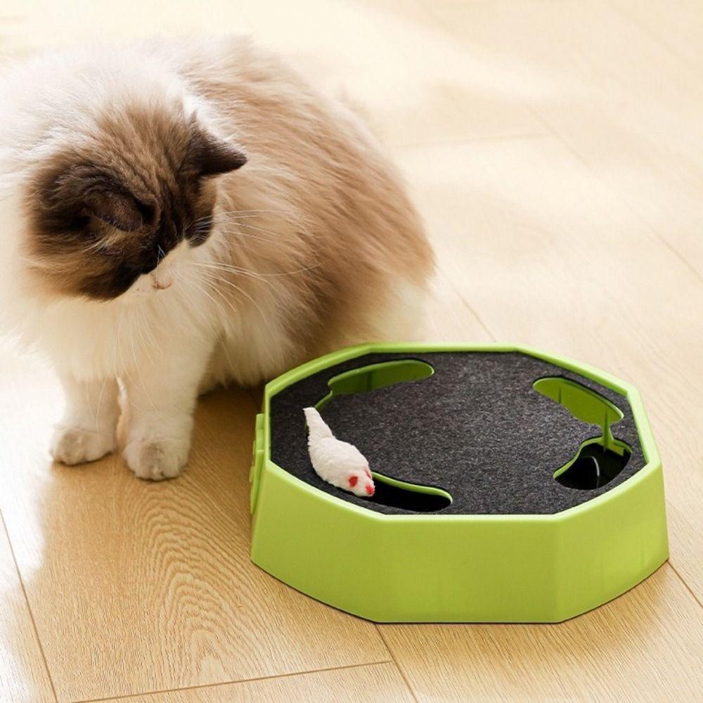 Adjustable Turntable Roller Mouse Cat Toys Plastic Interactive Cat Toy For Cats Dogs