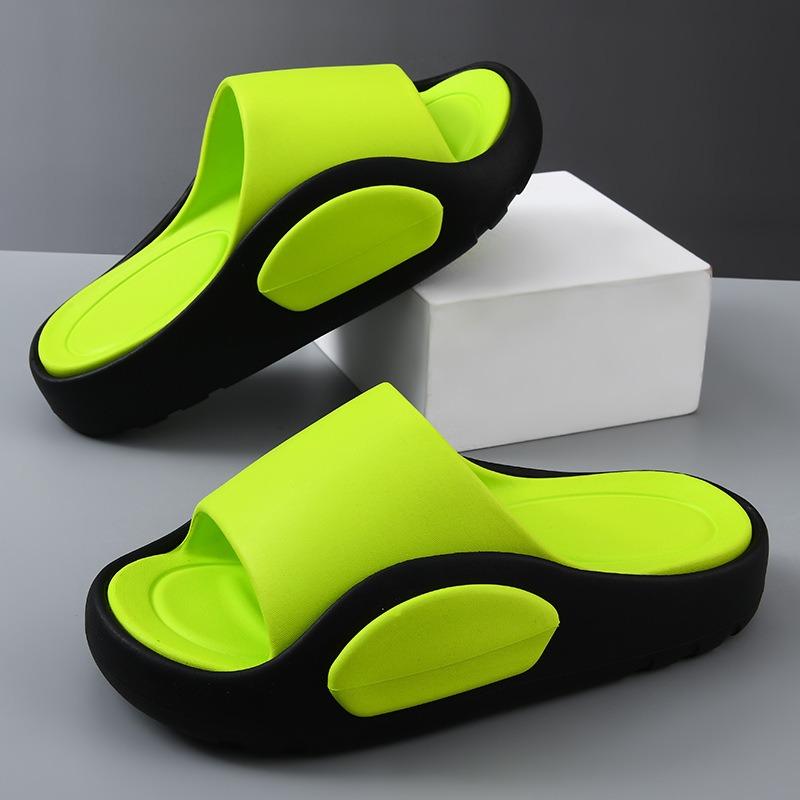 New slippers men's summer fashion simple outer wear thick bottom non-slip outdoor sports leisure beach men's one-word drag