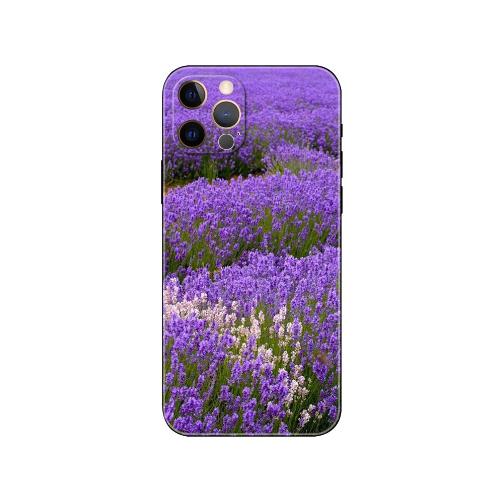 Lavender Phone Case for Iphone 5s 2020se 6 6s 7 8 Plus X 10 XR XS 11 12 13 Mini Pro MAX Black Tpu Back Cover