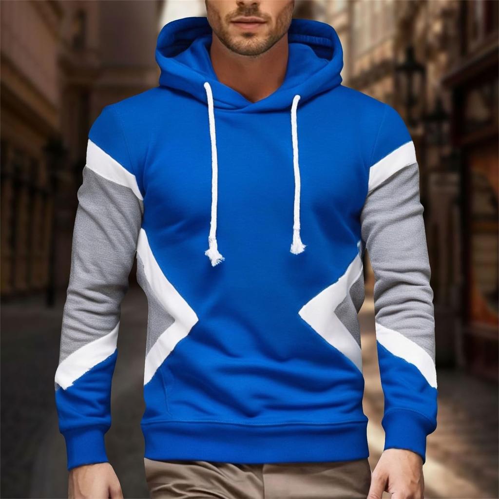 Herren Hoodie Klassischer warmer Pullover mit Kapuze Lässige Kapuzenjacke Hoodie Sweatshirt Kordelzug-Hoodie Sportshirt