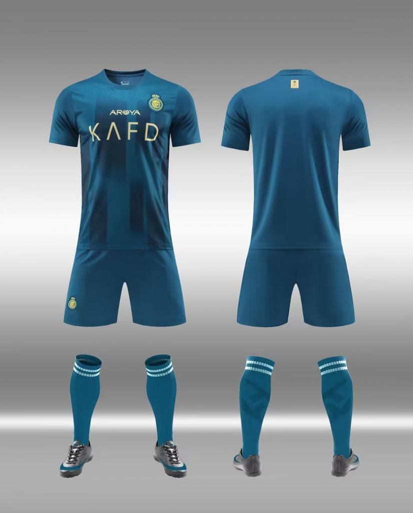 Adult football jersey set Boys Messi C Luo jersey Primary school girls class game training jersey customization