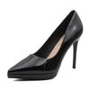Korean Style Patent Leather Stiletto Heels - Sexy, Pointed Toe, Women's Fairy Style Shoes