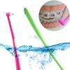 1Pcs Orthodontic Interdental Brush Single-Beam Soft Teeth Cleaning Toothbrush Oral Care Tool Small Head Soft Hair Implant Adult