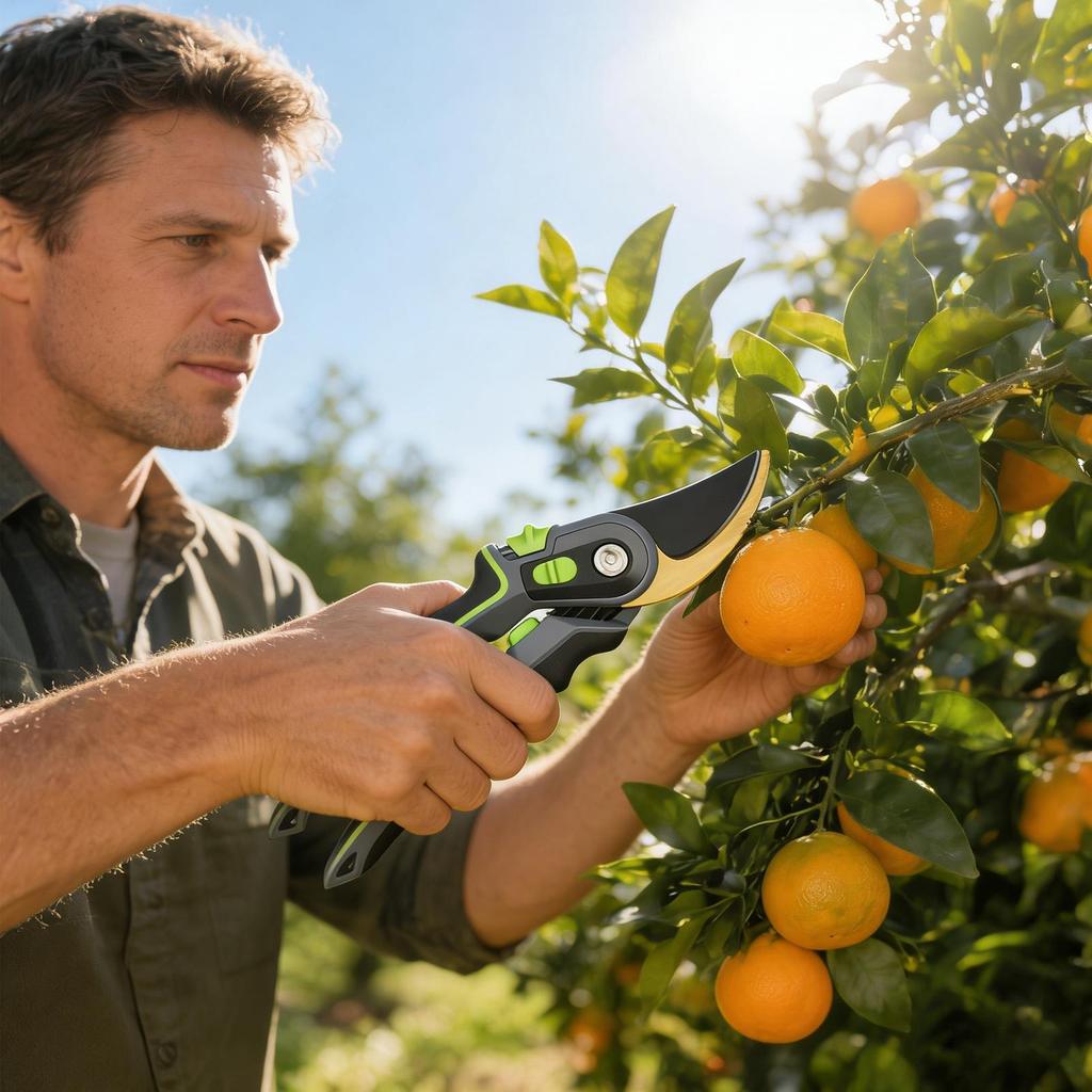 Garden Pruning Shears Ergonomic Non Slip Pruner Cutter Gardening Pruning Shears for Tree Plant Flower Branch Lawn Indoor Outdoor