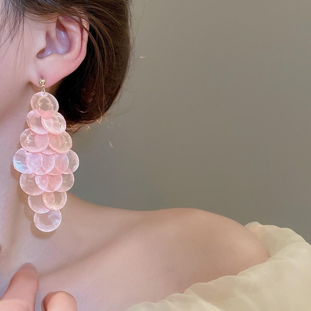 Vacation Style Shell Tassel Drop Earring Jewelry Gift Women's Earrings Seaside