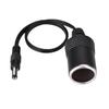 DC 5.5 x 2.1mm Female Plug to Car Cigarette Lighter Female Socket Power Supply Cable