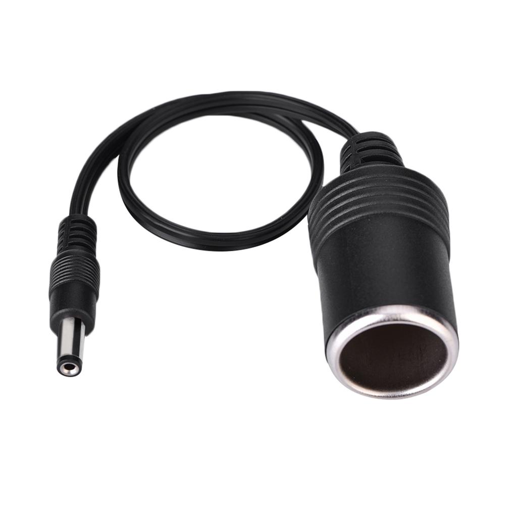 DC 5.5 x 2.1mm Female Plug to Car Cigarette Lighter Female Socket Power Supply Cable