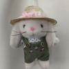 Clothes and Hats Gardener Little Rabbit Doll Handmade Rabbit Plush Doll  Backpack Decor