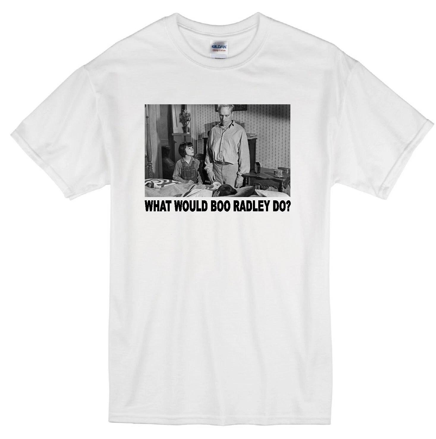 BOO RADLEY WWD TO KILL A MOCKINGBIRD ROBERT DUVALL 1962 MOVIE WHITE T-shirt 2XL