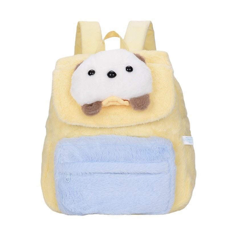 Soft Plush Cartoon Water Otter Backpack For Students With Adjustable Shoulder Straps And Spacious Interior