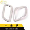 Renegade Front Panel Air Outlet Ring & Center Console Air Conditioning Sticker - Stainless Steel