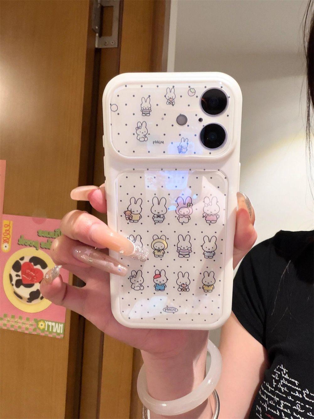 

Miffy Rabbit Polka Dot Case for iPhone 13/14/15/16 Pro Max - Soft Women’s Cover 17