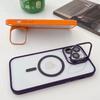 Luxury Magnetic Shockproof Phone Case For iPhone 16 15 14 13 12 11 Pro Max For Magsafe Funda Stand Glass Lens Protector Cover