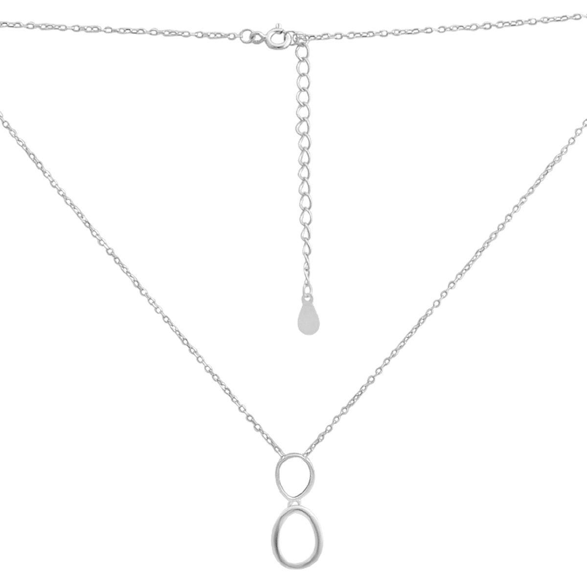 

Срібне кольє з натуральним перламутром, вага виробу 2,63 гр (60002291) 45-50cm білий