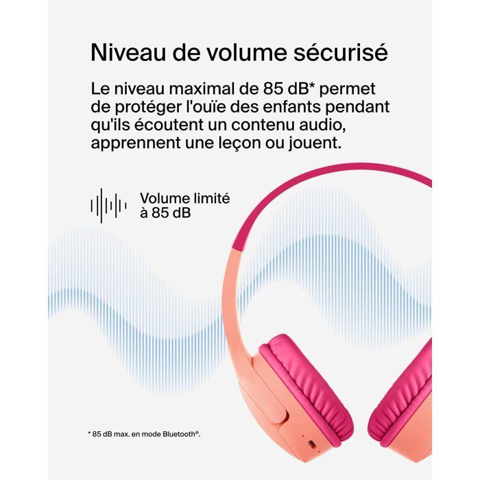 Kids Headphones - BELKIN - Soundform Mini - Pink - Wired - On-ear