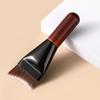 Ultra cienki pędzel do podkładu płaska główka pędzel do konturowania twarzy drewniana rączka pędzel do makijażu blendowania podkładu kremu pędzle do makijażu