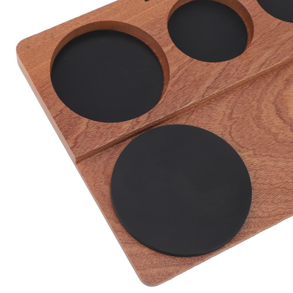 Anti-Slip Pads Wooden Tamping Mat Slip Proof Espresso Tamping Mat Tamper Holder For Espresso