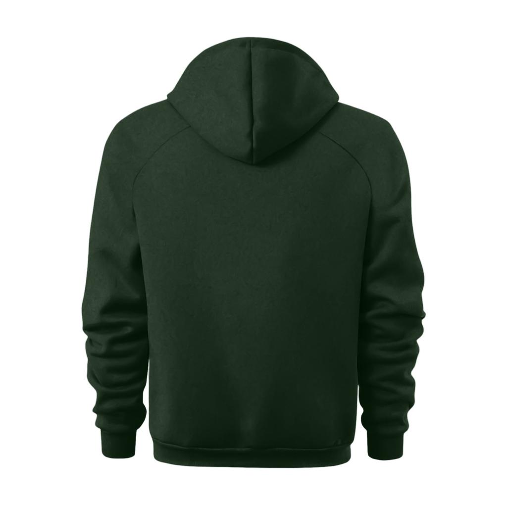 Pánská fleecová mikina s kapucí, ležérní pulovr s dlouhým rukávem na 1/4 zip