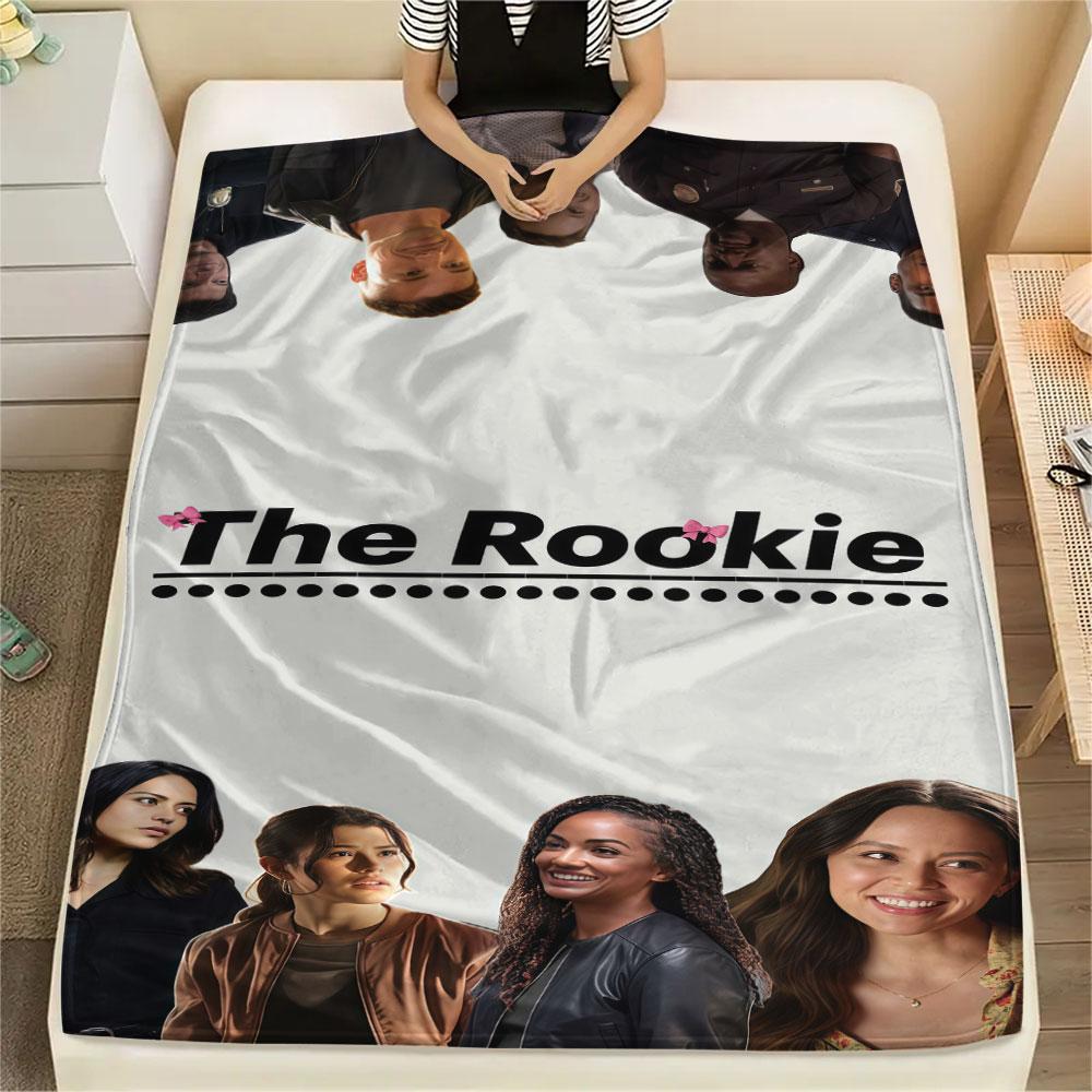 1PC THE ROOKIE Patterned Flannel Blanket Suitable For All Seasons for Home Decor Warmth and Comfort Gifts Holiday Present