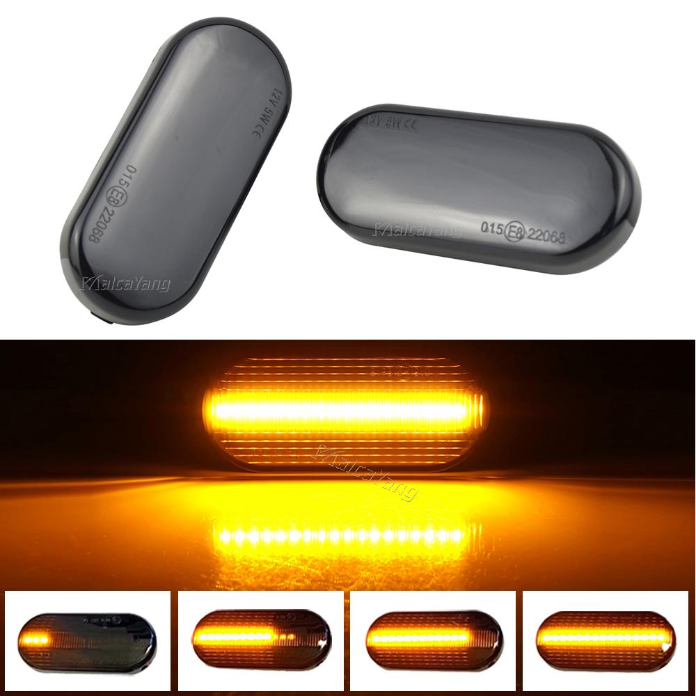 2 Pcs Dynamic LED Turn Signal Light Side Marker Sequential Indicator For Skoda Octavia 1U Seat Ibiza 6L Cordoba Toledo 1M Leon
