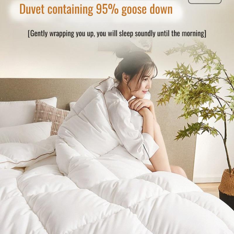 Down quilt white goose down quilt winter cotton thick quilt core winter quilt Warm Cozy Cashmere Duvet quilt core winter quilt