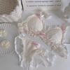 Girls Bras Cute Sweat Lace White Underwear Strap Backless Push Up Bras Inner Tops Underwear Female Lingerie With Pad