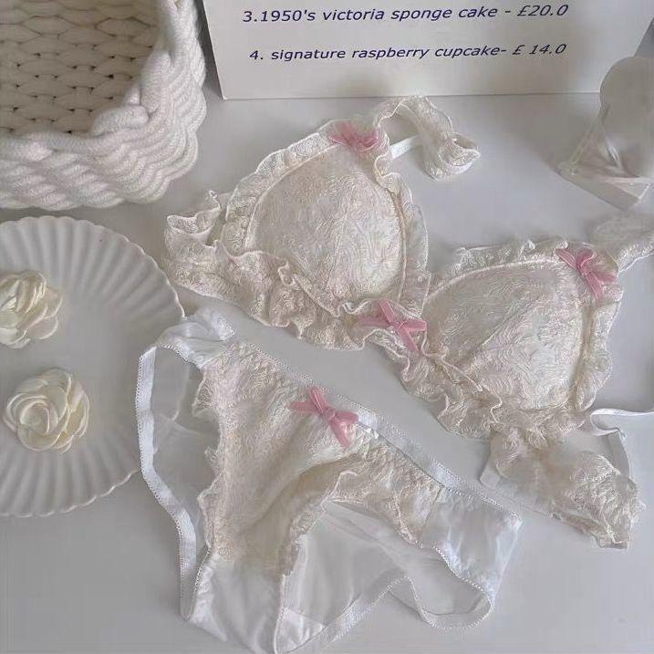 Girls Bras Cute Sweat Lace White Underwear Strap Backless Push Up Bras Inner Tops Underwear Female Lingerie With Pad